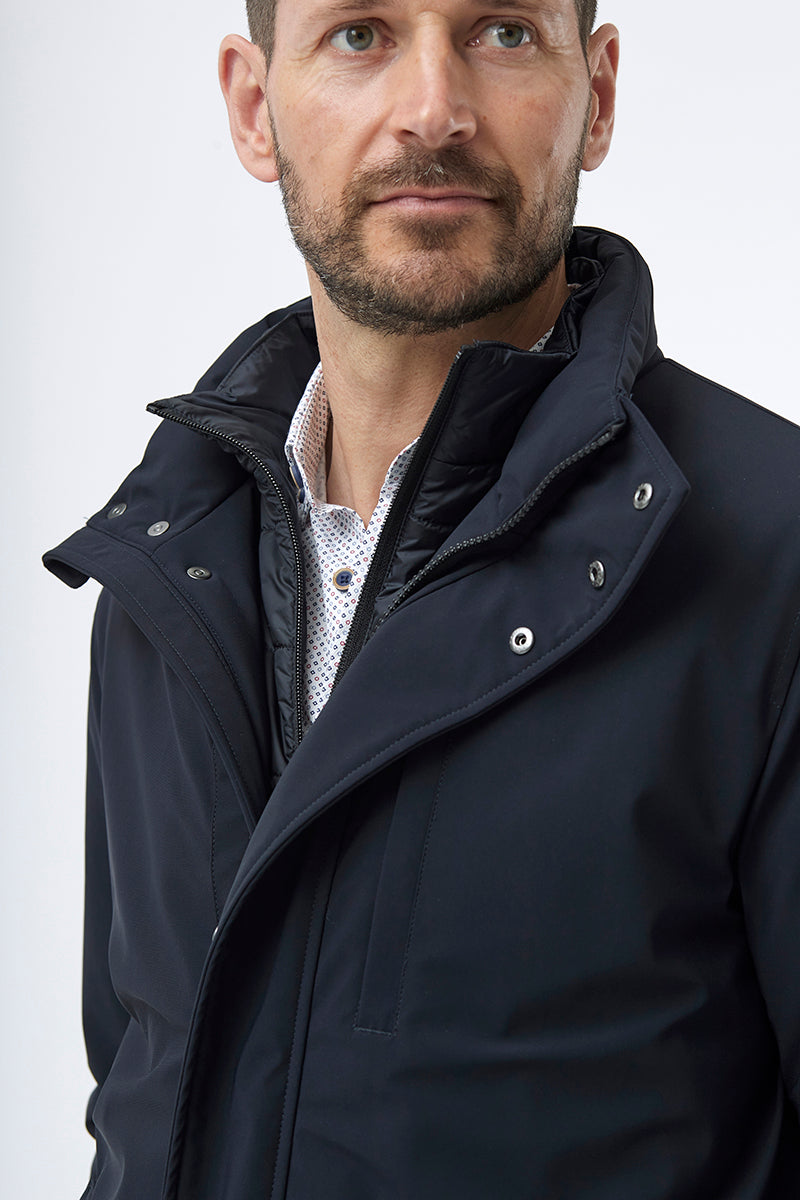Navy Waterproof Raincoat
