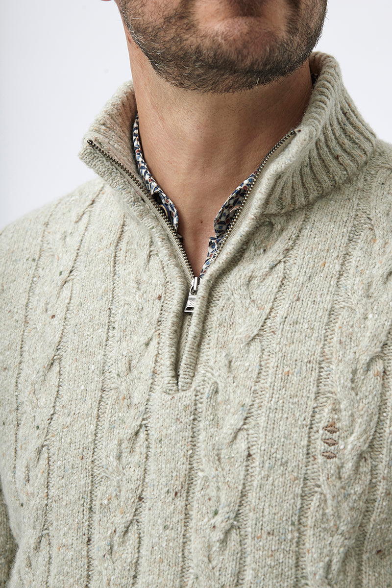 Oatmeal Cable Knit