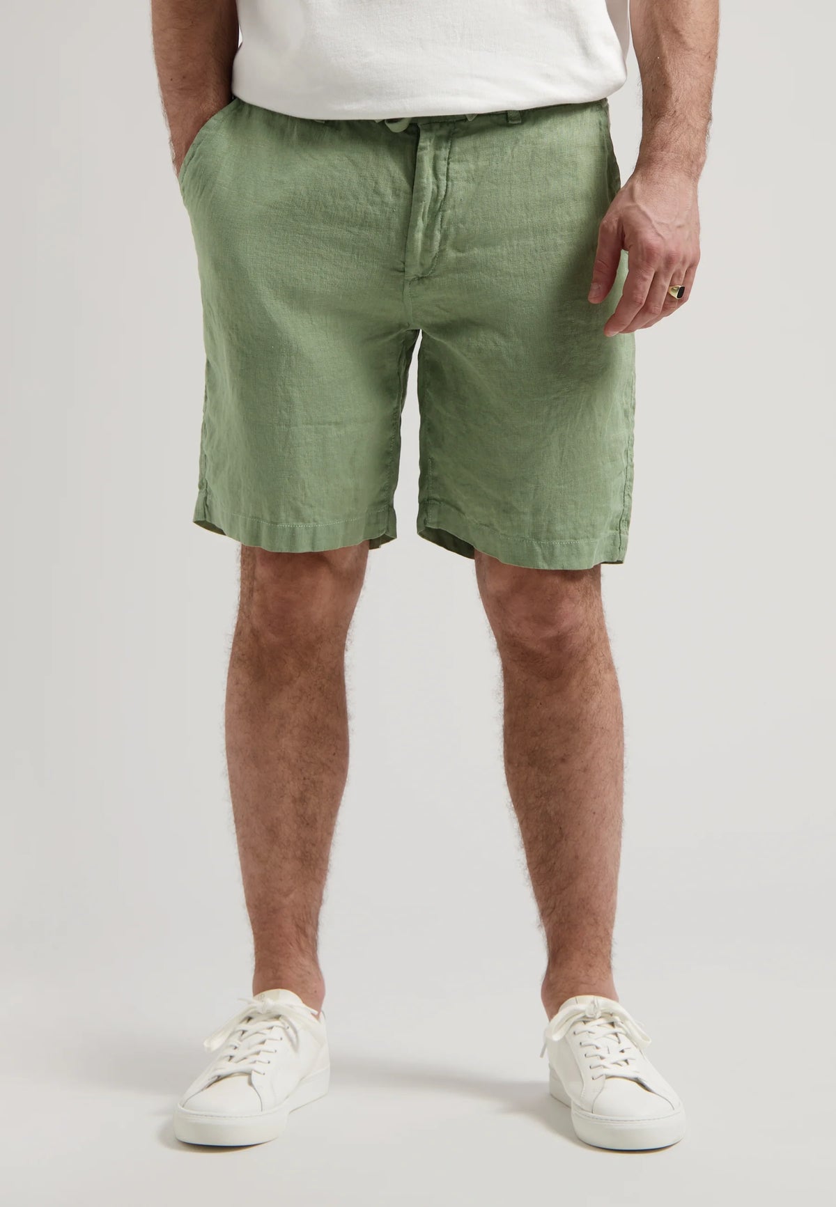 Green Linen Short