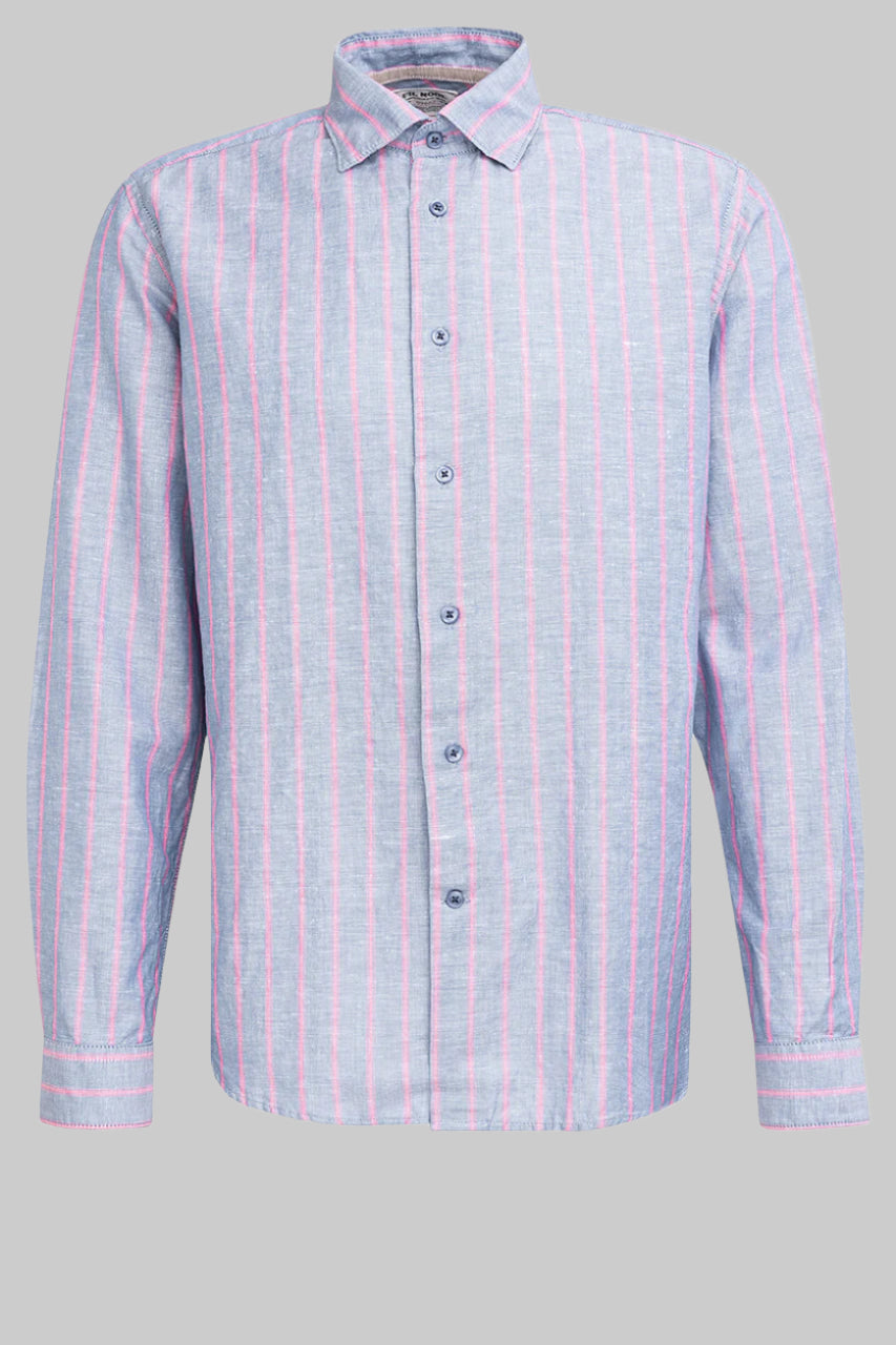 Treviso Linen Blue Stripe