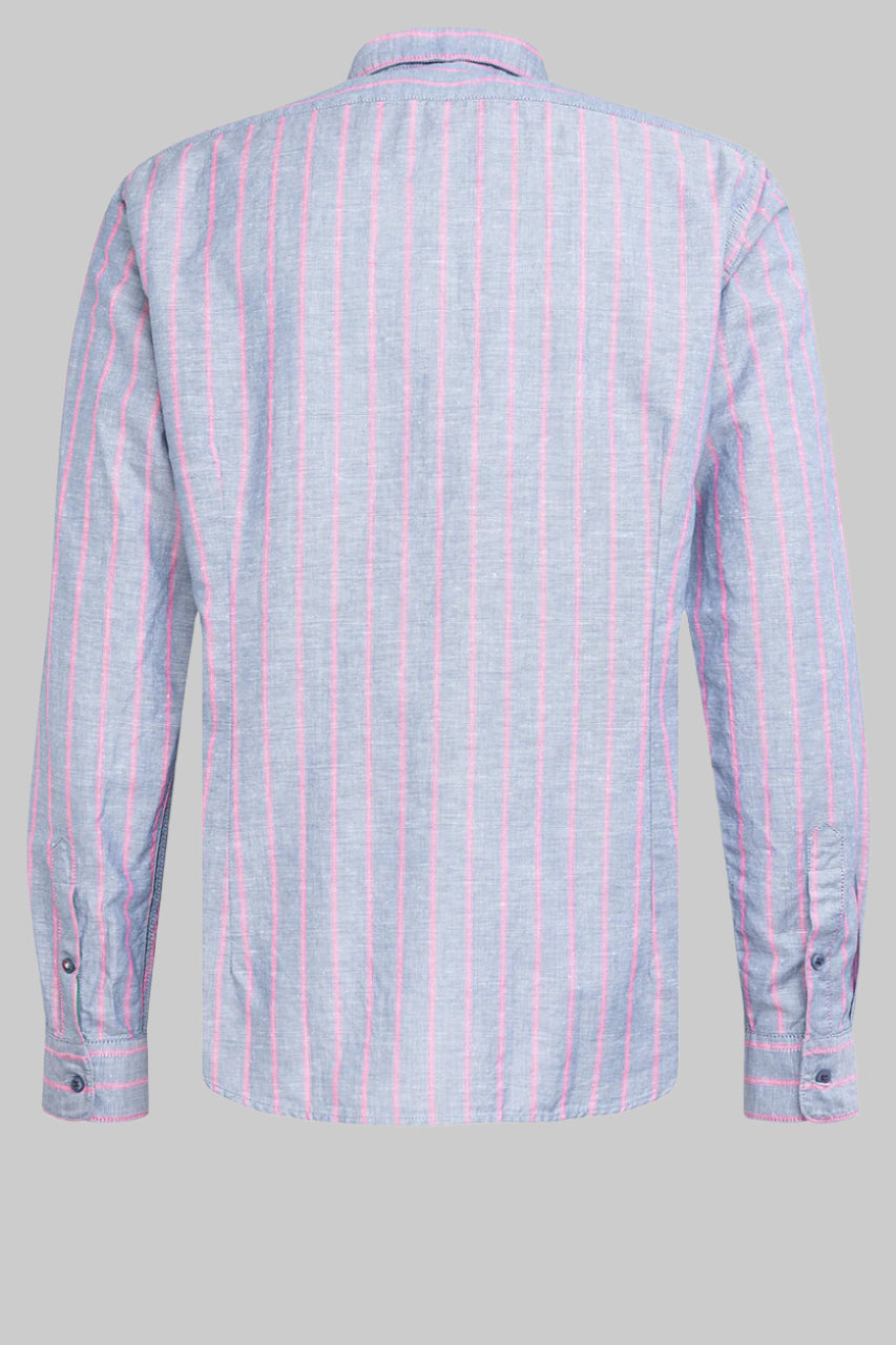 Treviso Linen Blue Stripe