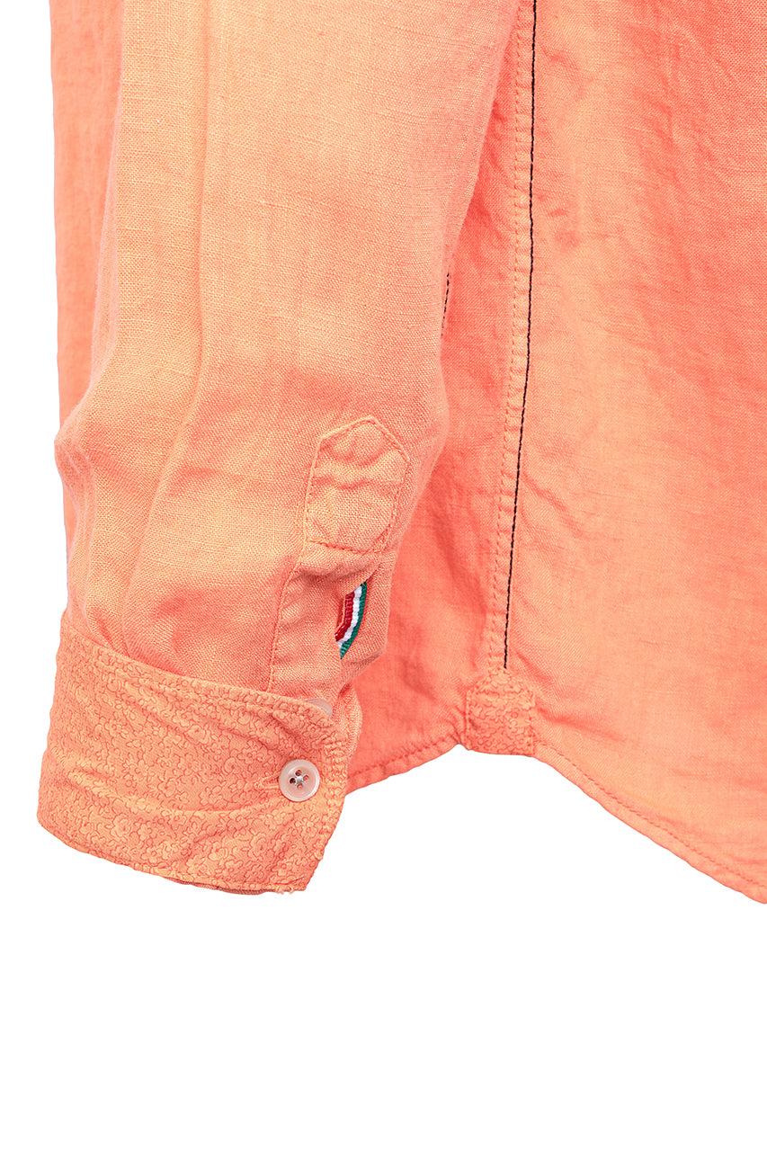 Roma Orange linen by Fil Noir