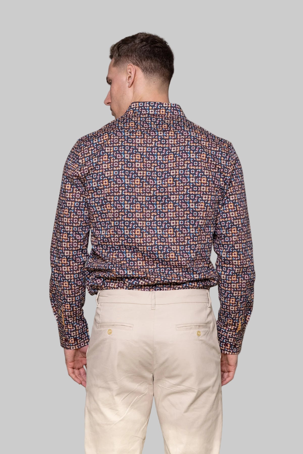 Beaumont Floral Shirt Bordeaux by Cutler