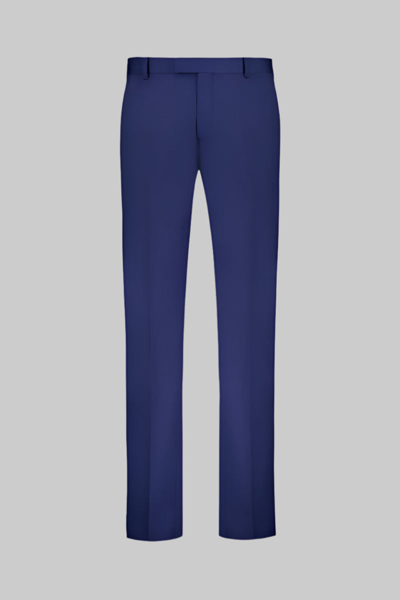 Caper Blue Textured Trouser