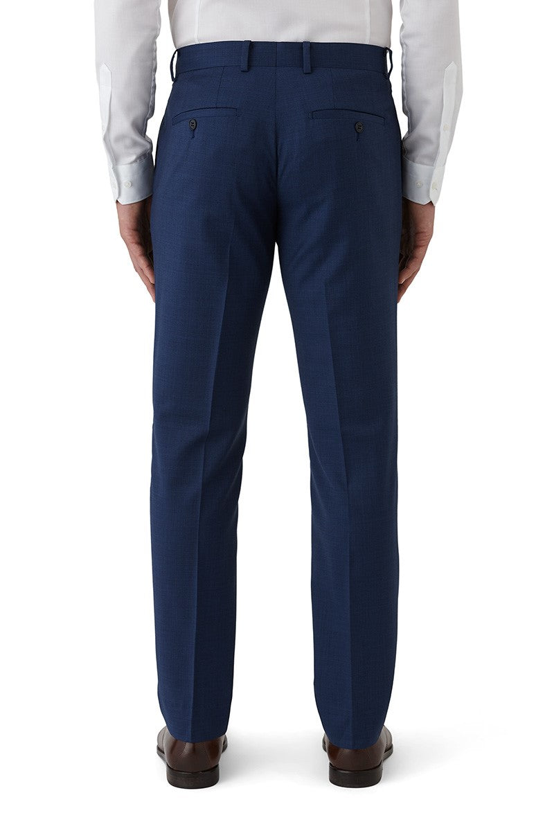 Caper Blue Textured Trouser