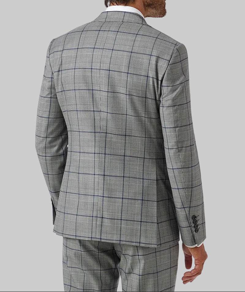 Bold Check in Grey