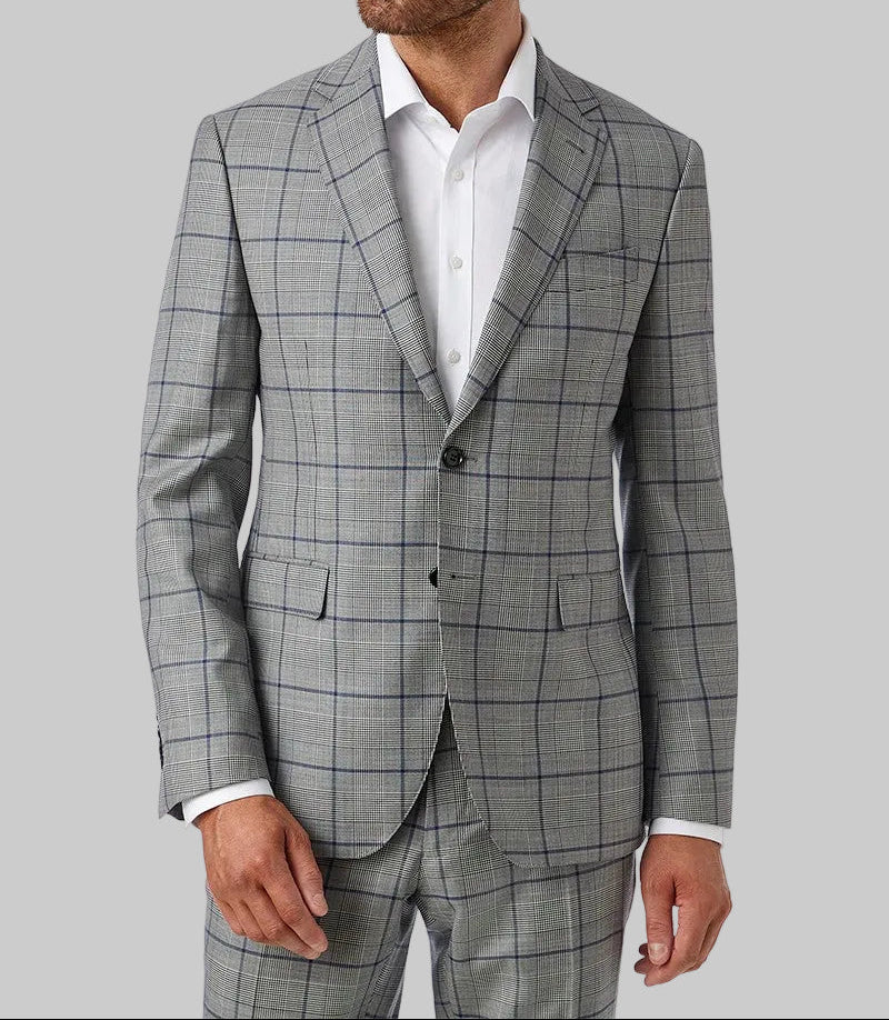 Bold Check in Grey
