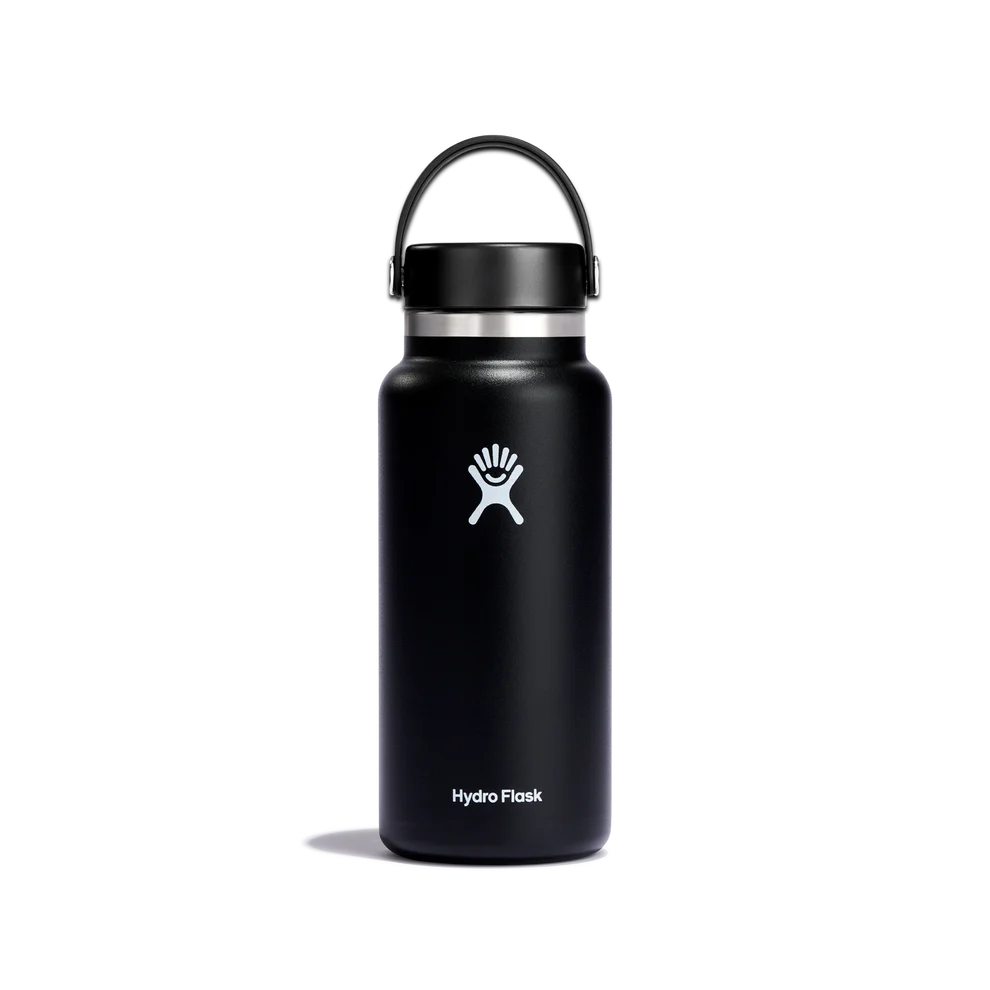 Black 32oz (946mL) Wide Mouth Hydro Flask