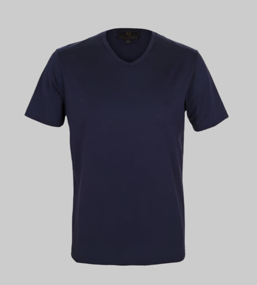 White V-Neck Tee