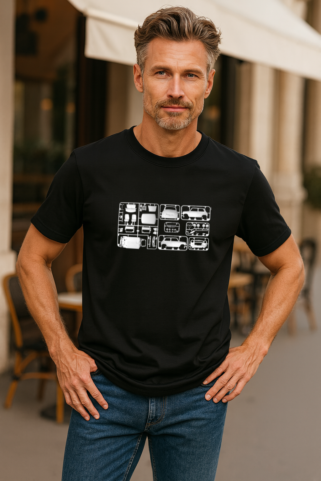 Mini Model T-Shirt in Black