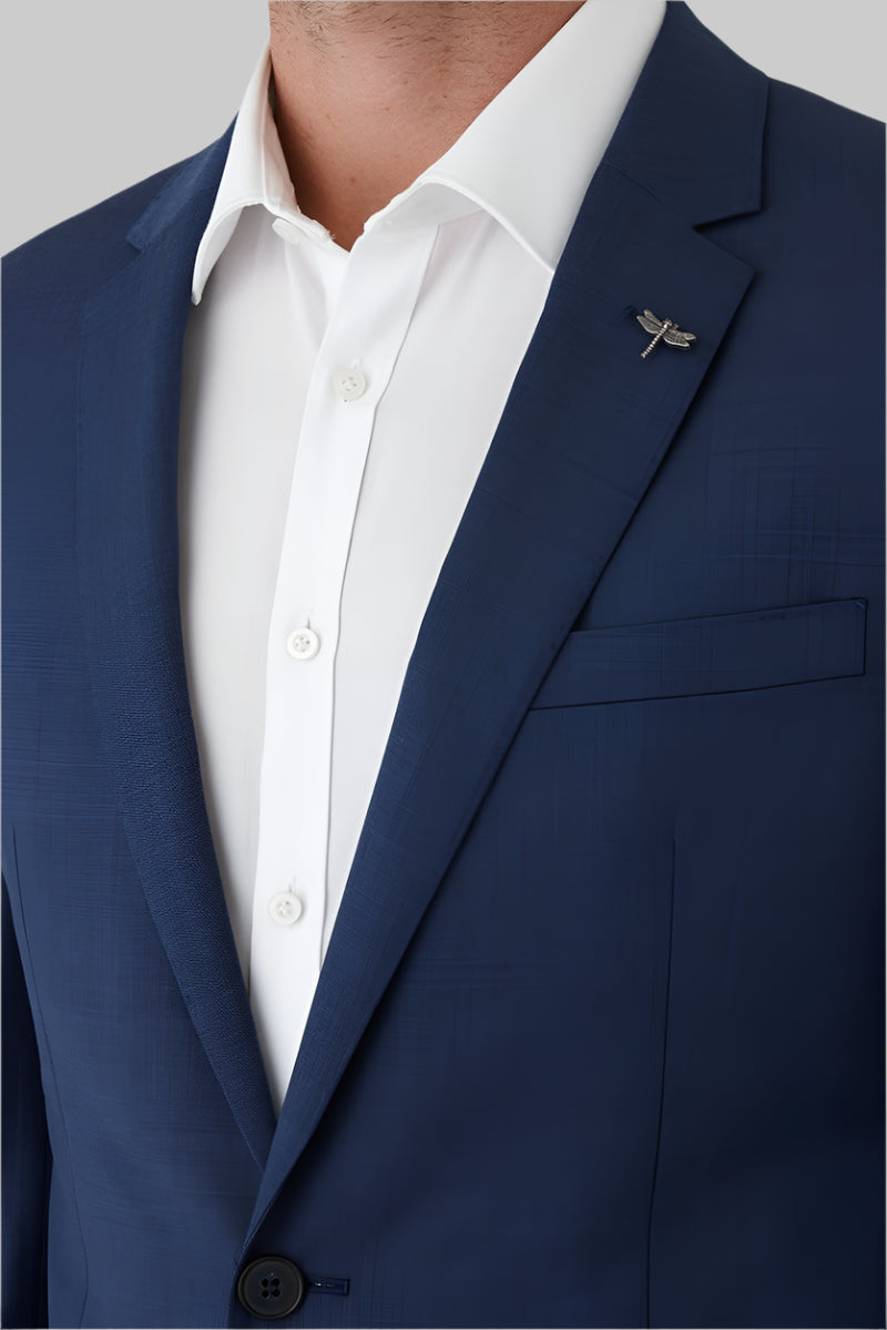 Lithium Blue Textured Jacket