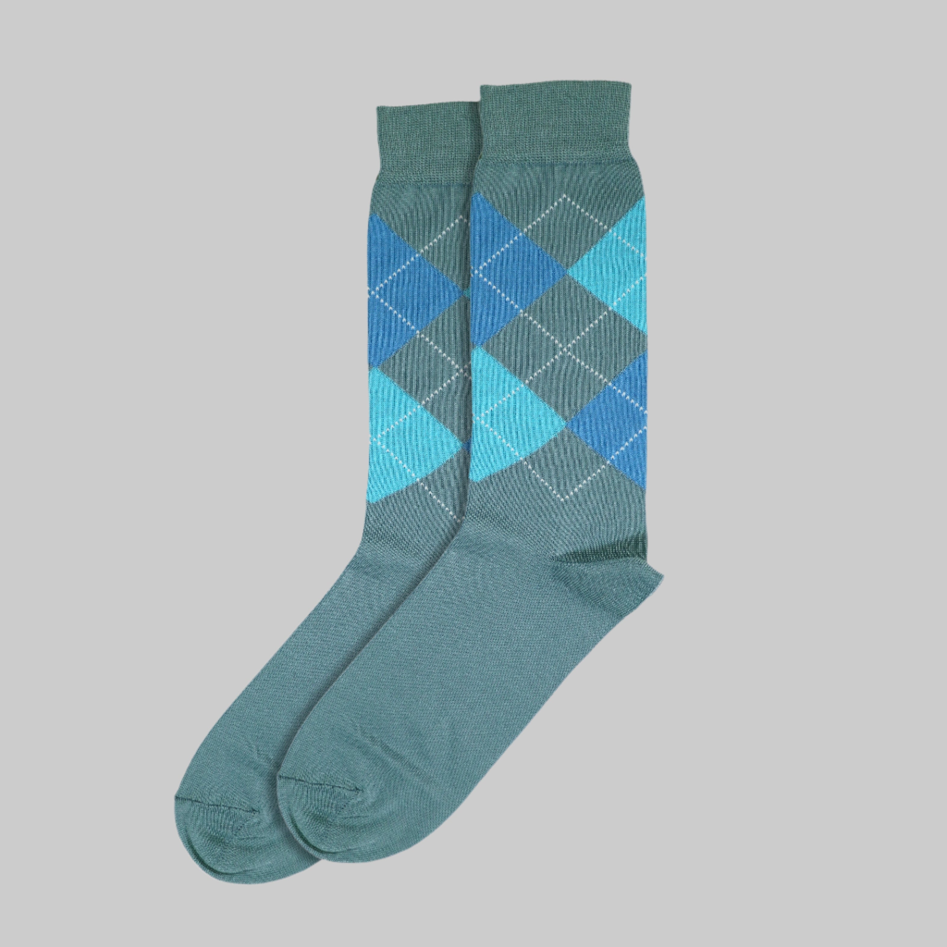 Argyle Blue Sock