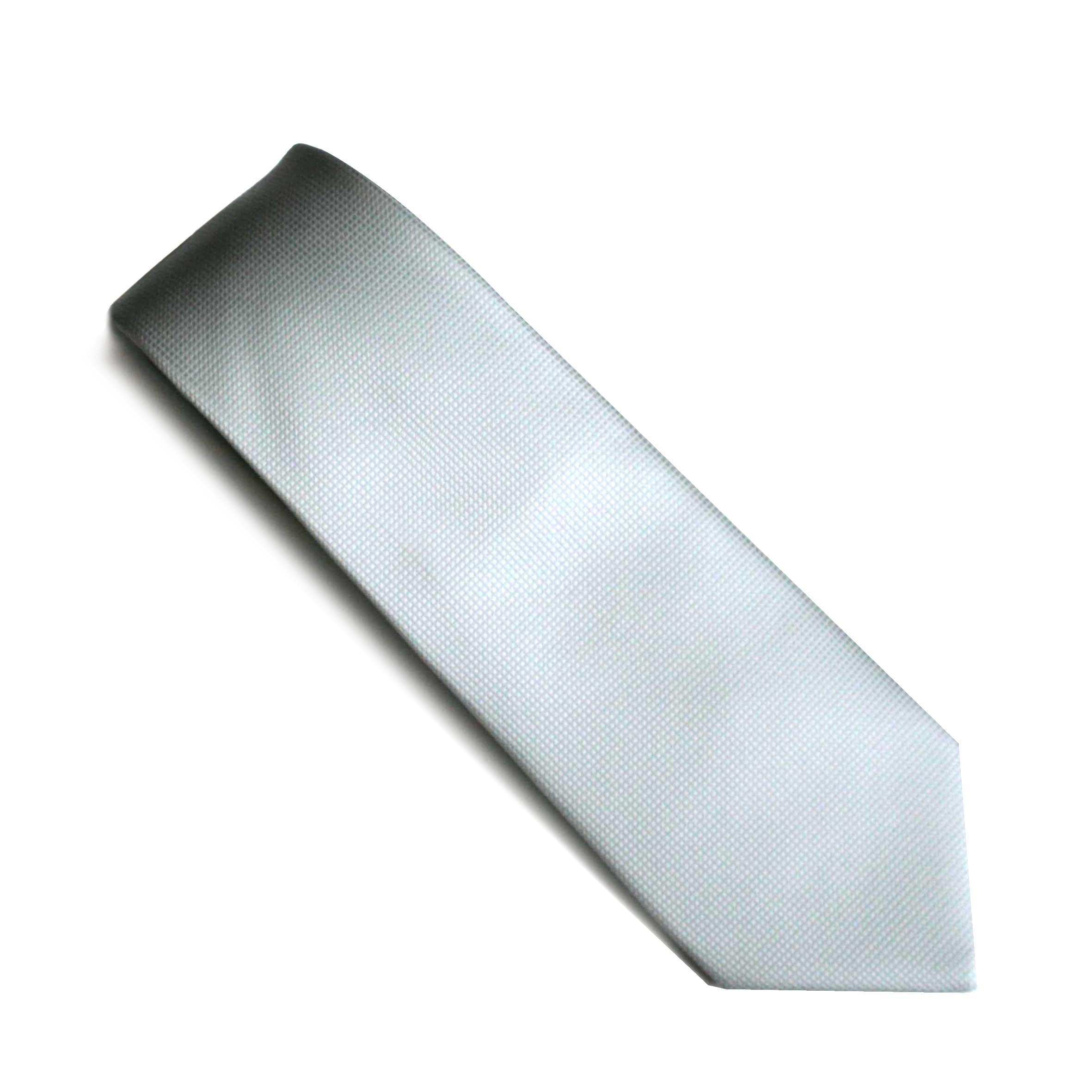 Silver Jacquard Tie