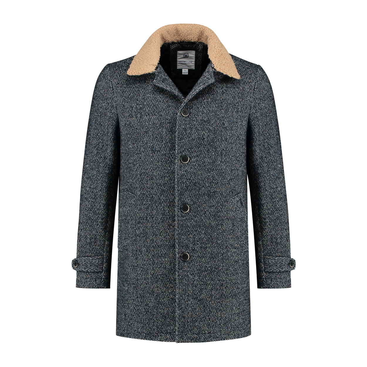 Herringbone Wool Coat by Dstrezzed