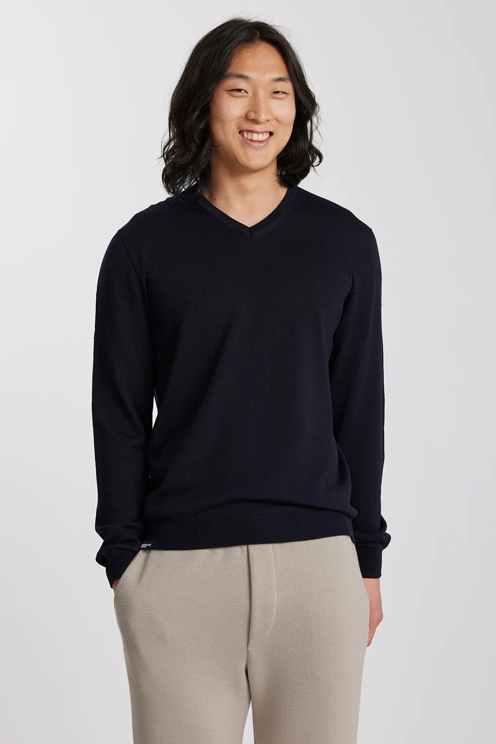 Merino Classic V Navy