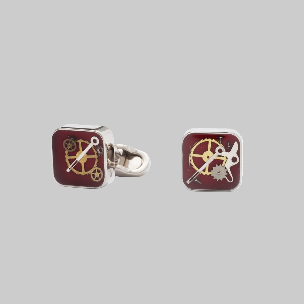 Concord - Square cufflinks with gears