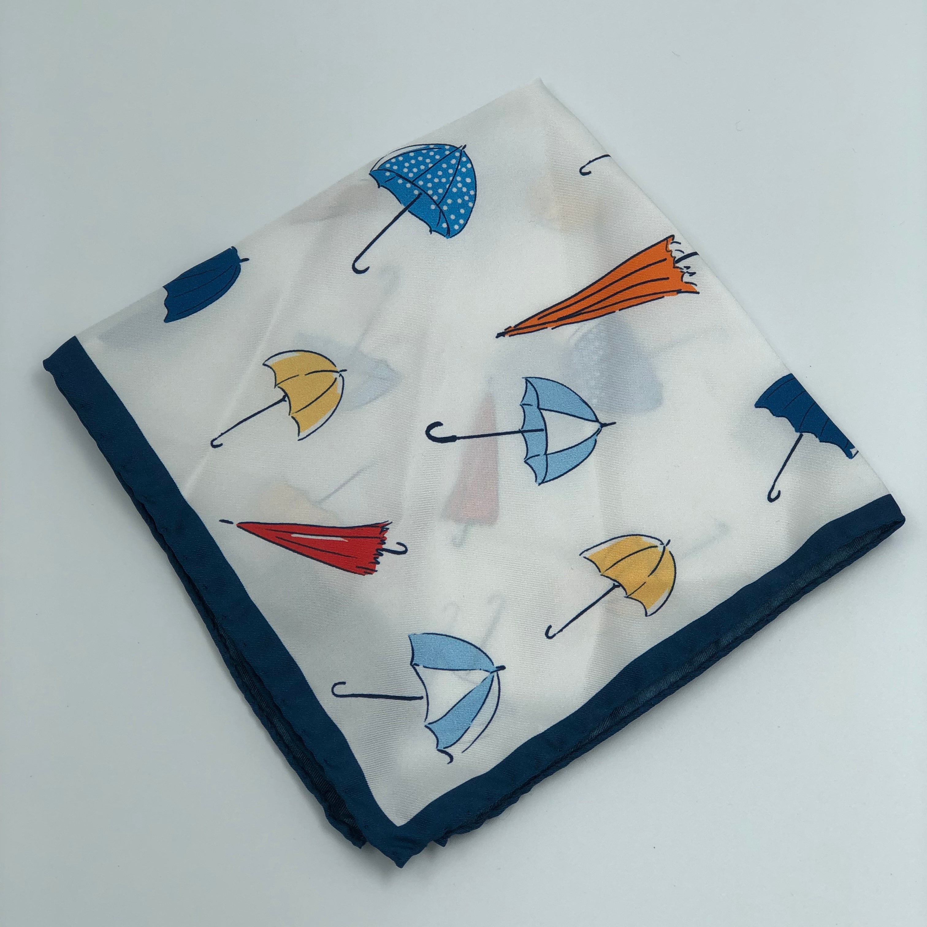 Monti Castello Umbrella Print Pocket Square