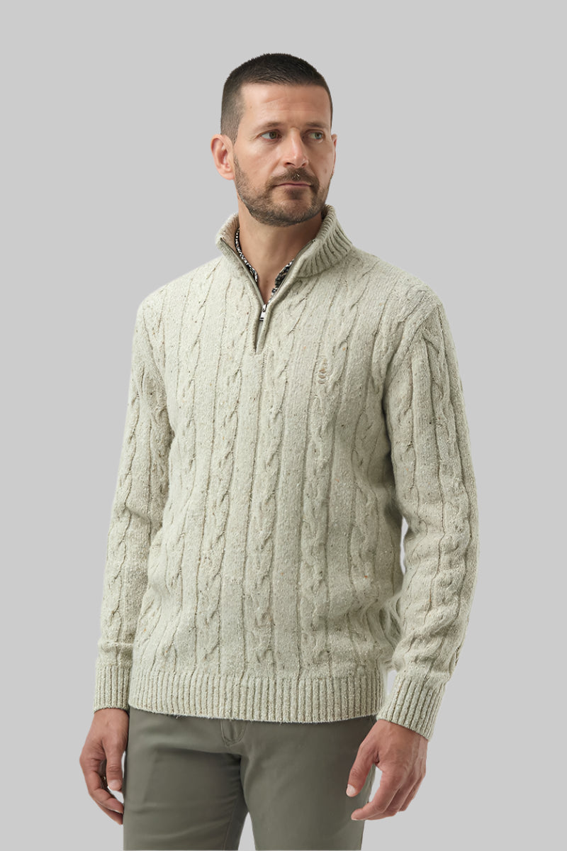 Oatmeal Cable Knit