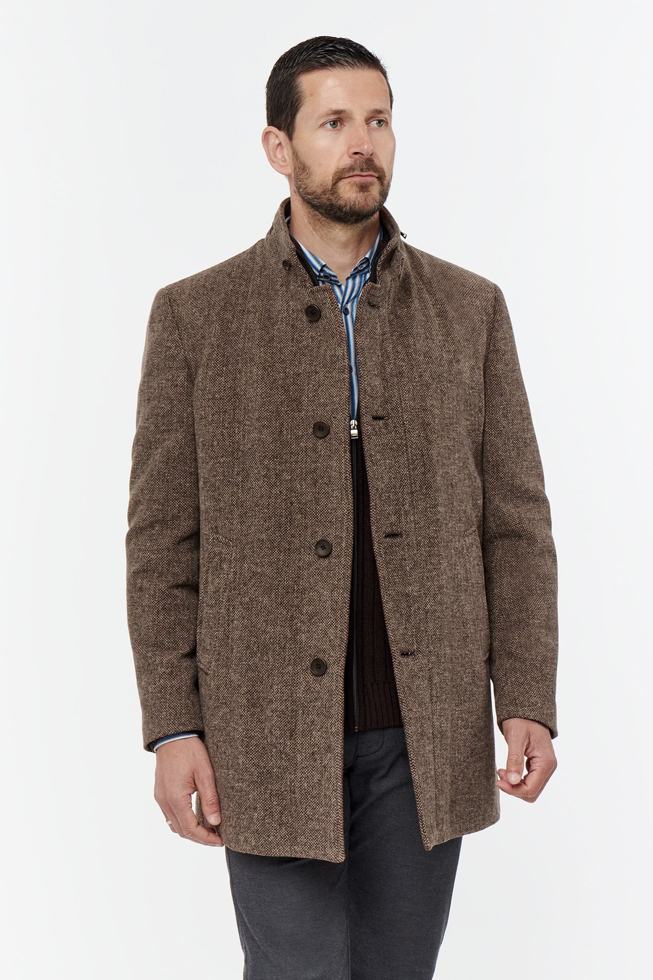 Brushed Cotton Winter Coat