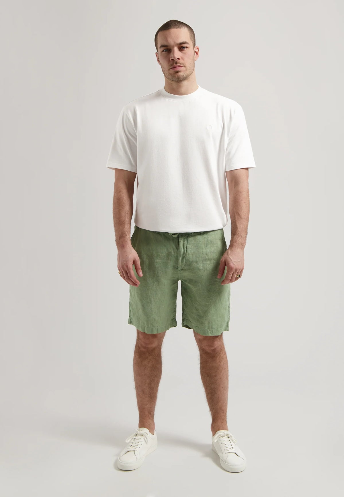 Green Linen Short