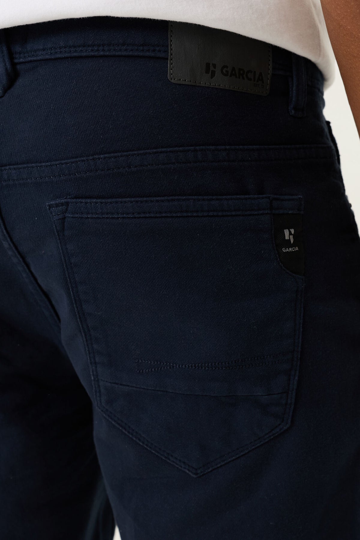 Navy Cotton Short