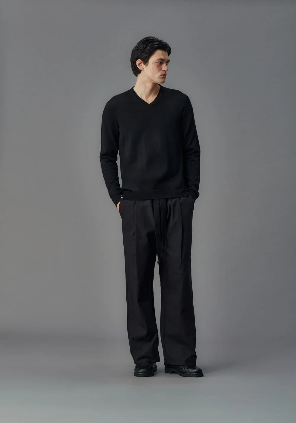 Merino Classic V Navy