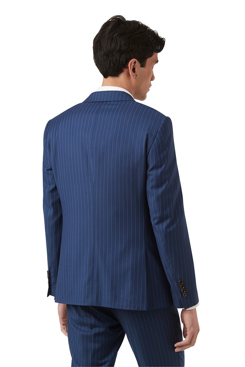 Blue Pinstripe Suit