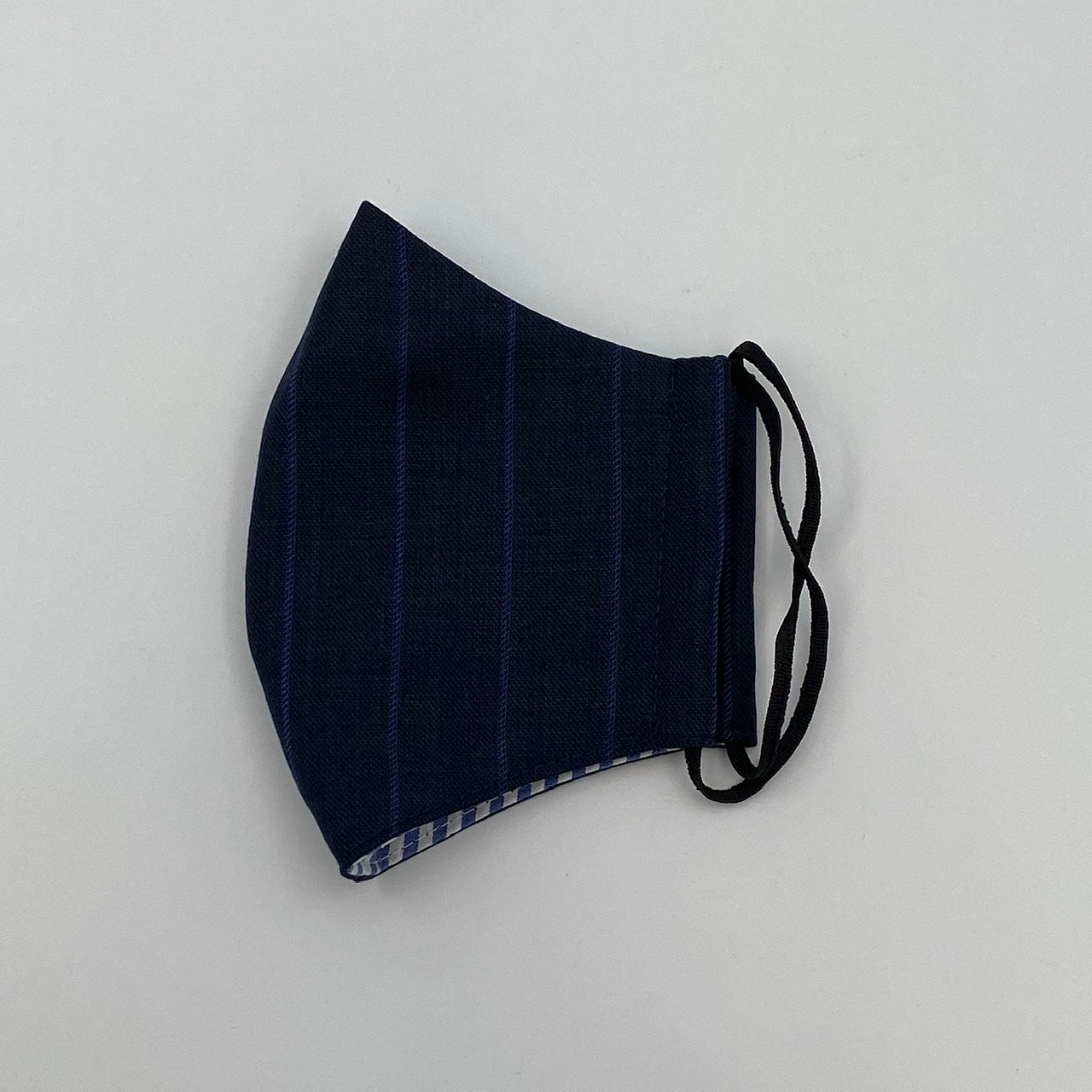 Face Mask - Navy Blue Stripe with Blue Stripe