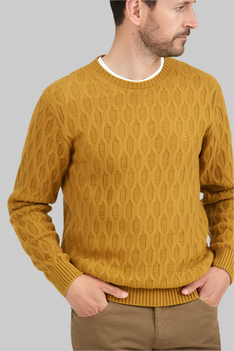 Mustard Cable Knit
