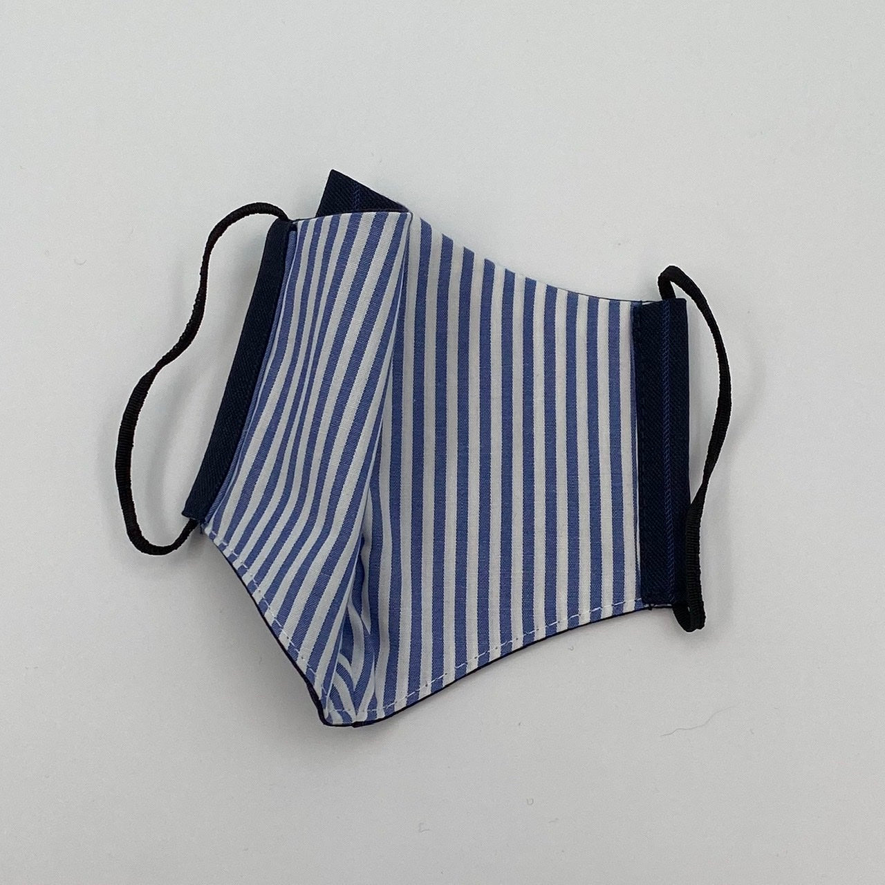 Face Mask - Navy Blue Stripe with Blue Stripe