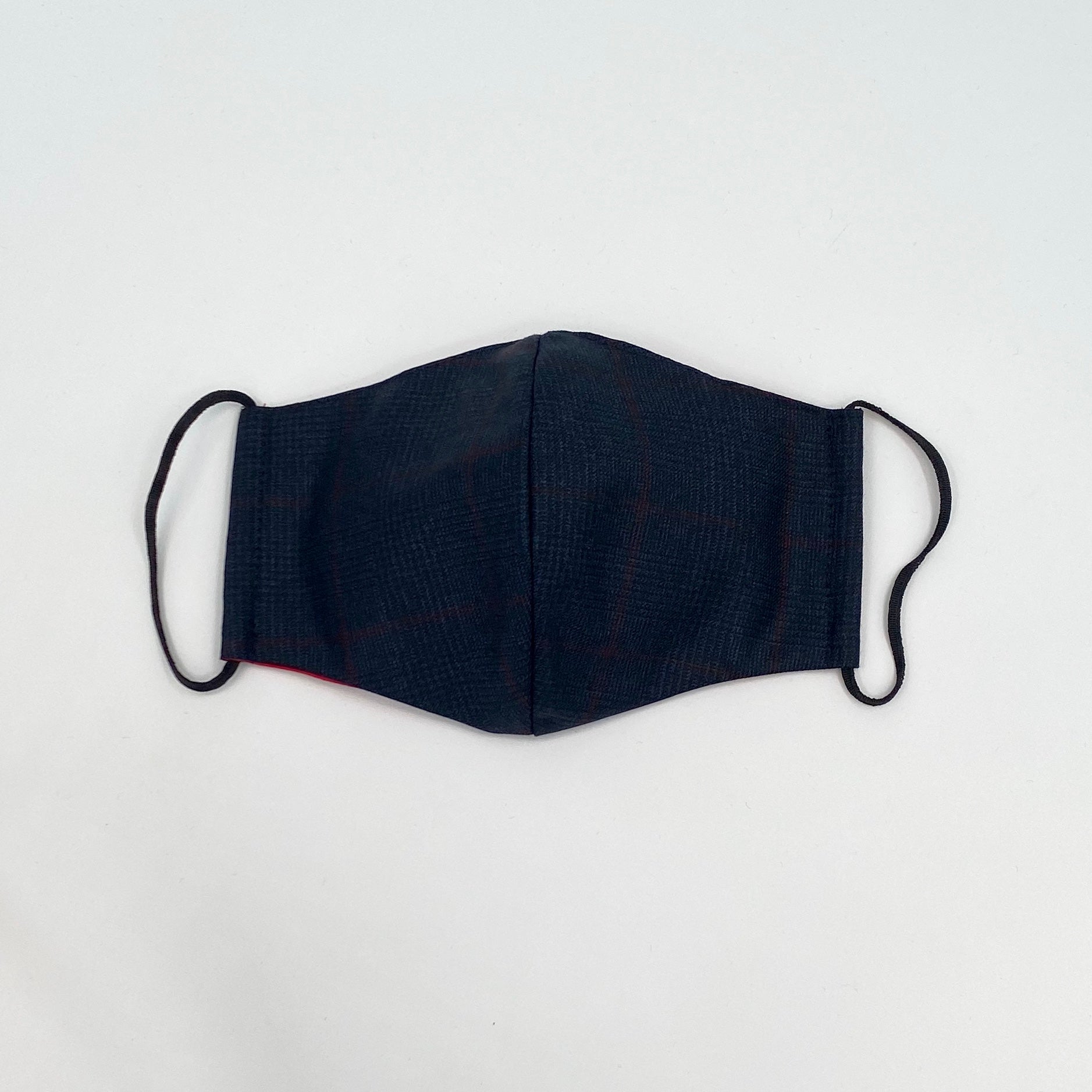 NEW - Antimicrobial Textile Navy with Red Check